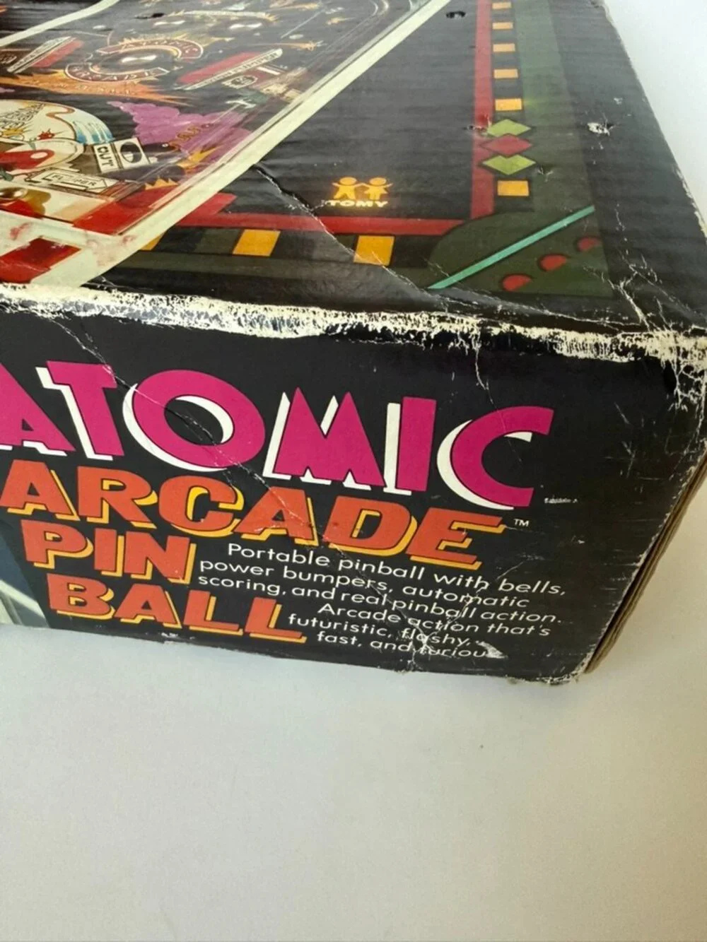 Atomic Arcade Pin Ball Vintage Game 1979 Tomy Japan Un-tested Portable Pinball